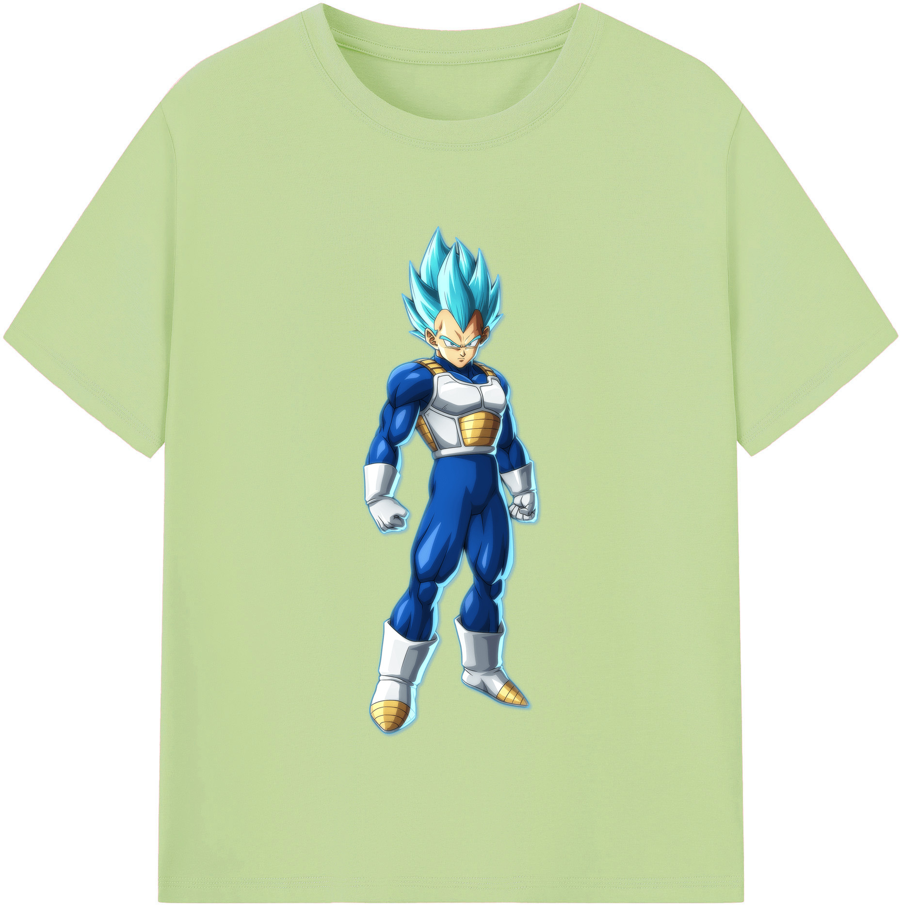 （画像用） ドラゴンボール ベジータ四世（Bejīta Yonsei）DRAGON BALL Vegeta IV 綿100％半袖Tシャツ（フロントプリント）